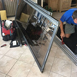 sliding glass door frame repair Mountain View